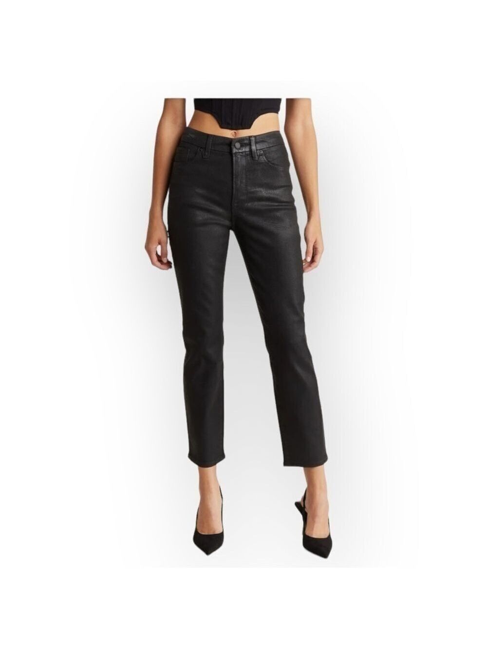 Good American Good Legs Coated Jeans